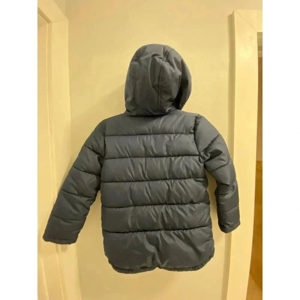 KIDS NAVY BLUE FADED GLORY PUFFER JACKET SIZE SMALL 6-7  NO FLAWS  NO DEFECTS